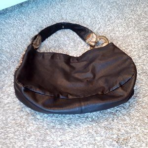 Santi Leather Bags | Brown Leather Shoulder Bag Women's Purse Bead Work Accents